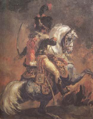 Theodore Gericault Chasseur of the Imperial Guard,Charging (mk10 Germany oil painting art